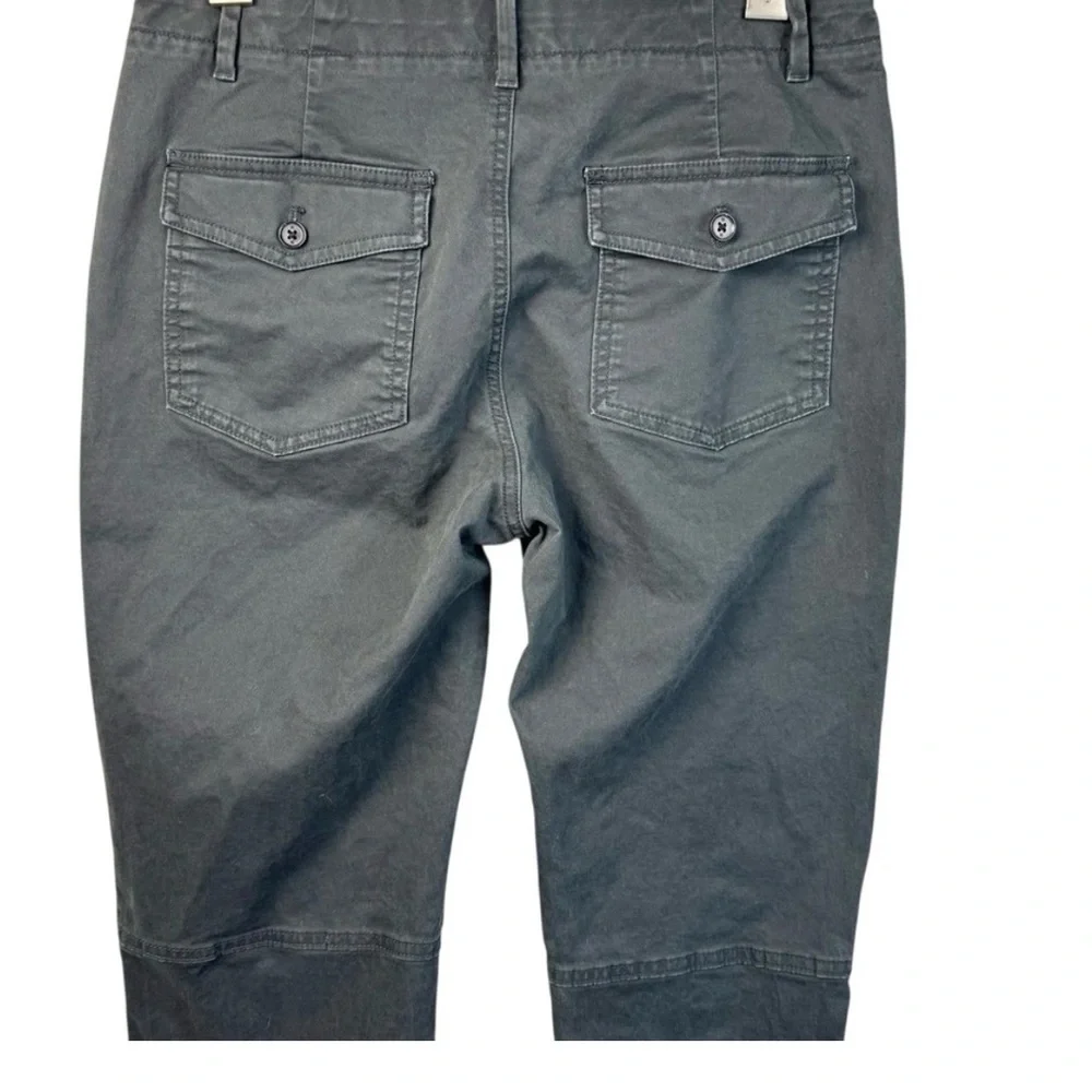 Banana Republic Utility Girlfriend Chino Ankle Pants New Eclipse Coal Size 10